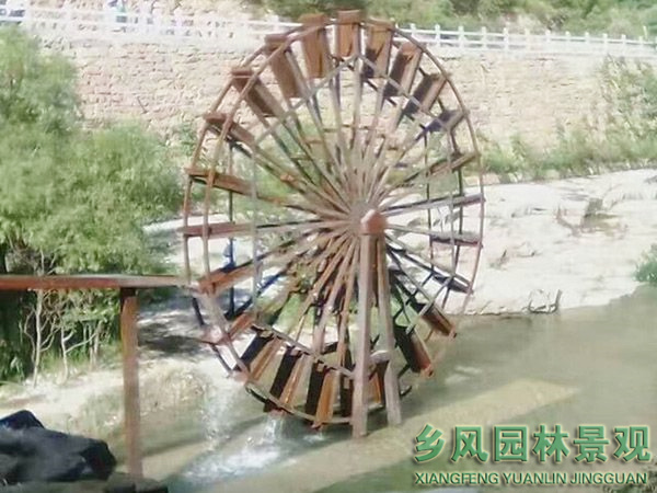 山西長治通天峽景區水車安裝效果