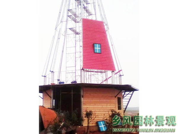 江西巴夫洛集困生態(tài)園風(fēng)車安裝